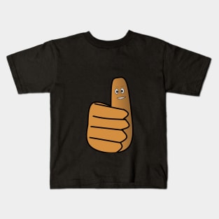 Cartoon illustration of hand giving thumbs up Kids T-Shirt